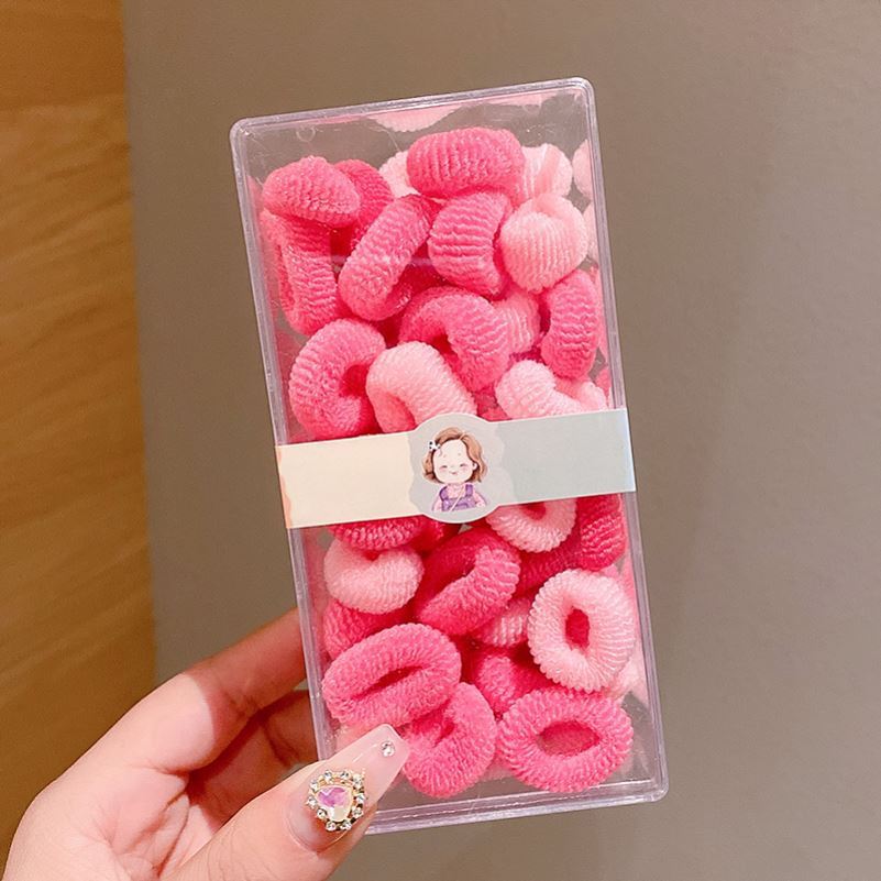 Banda para el cabello para niños cuerda para el cabello accesorios para el cabello no lastiman el cabello cuerda para el cabello anillo de toalla de color cuerda para el cabello de alta elasticidad