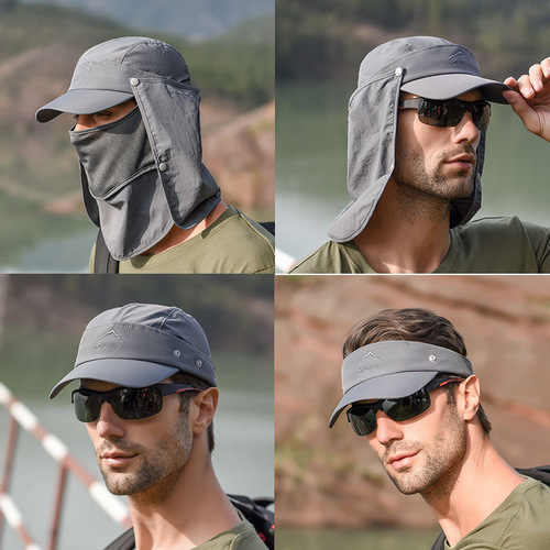 9071 Sun Protection Fishing Hat for Men, Outdoor Sun Hat, UPF Sun Hat, Summer Quick-Dry Hat, Baseball Hat for Men, Cross-Border Shipping