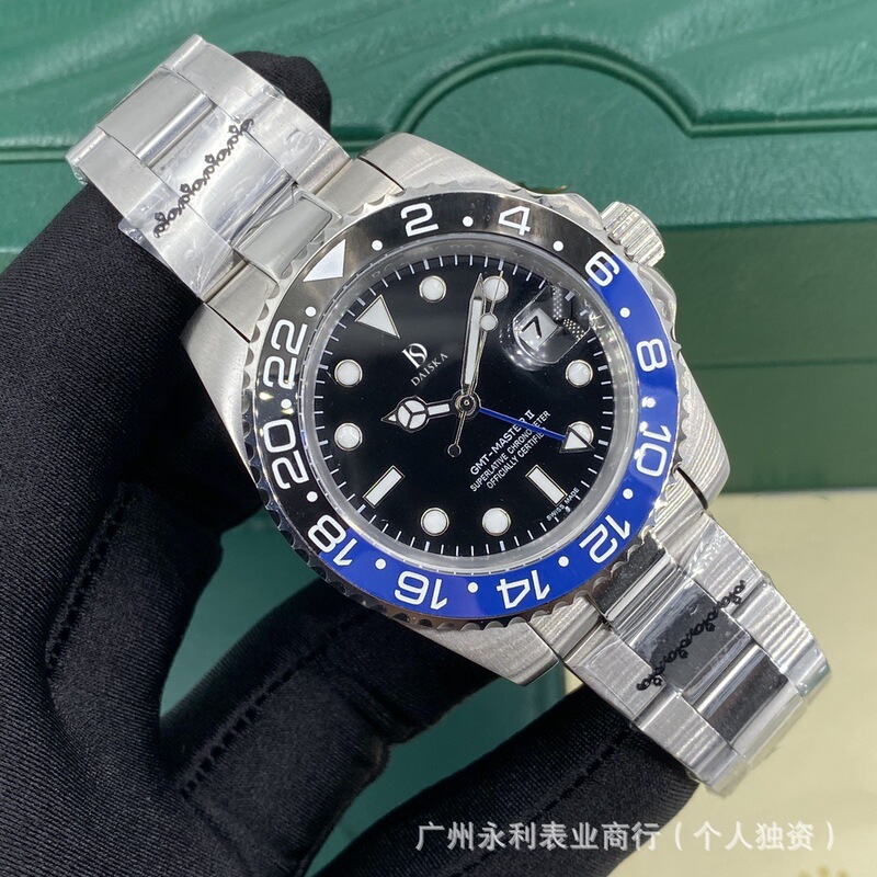 Gmt Greenwich Coke Ring Automatic Mechanical Watch Rolex Watch Sprite Inter Milan Ring Men's Watch Aaa High Quality