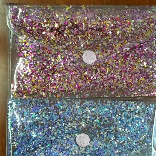 液体动感闪粉化妆袋注油毛刷袋夜光袋漂浮物袋冷暖袋流动化妆品袋