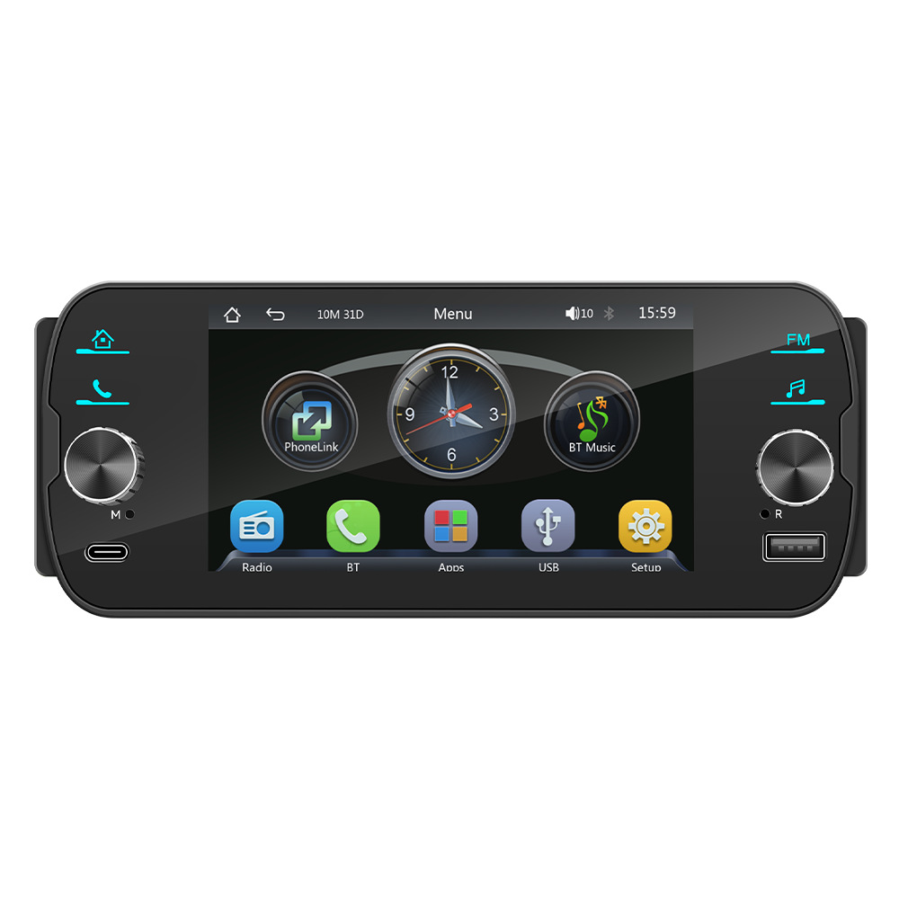 5 pulgadas de un solo eje Bluetooth MP5 reproductor de automóviles transfronterizo nuevo carplay inalámbrico HD video de marcha atrás