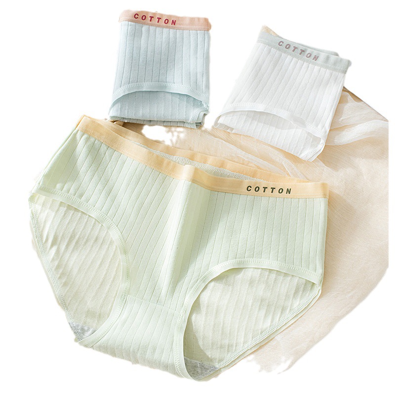 Fábrica al por mayor 5a grado ropa interior antibacteriana verano de las mujeres entrepierna de algodón sin costuras transpirable japonés macaron chica ropa interior