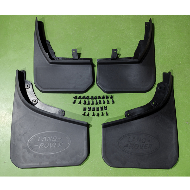 Large-sized mud flaps with logo for 20-26 model Land Rover Defender 90/110 car parts, front and rear tire mud flaps