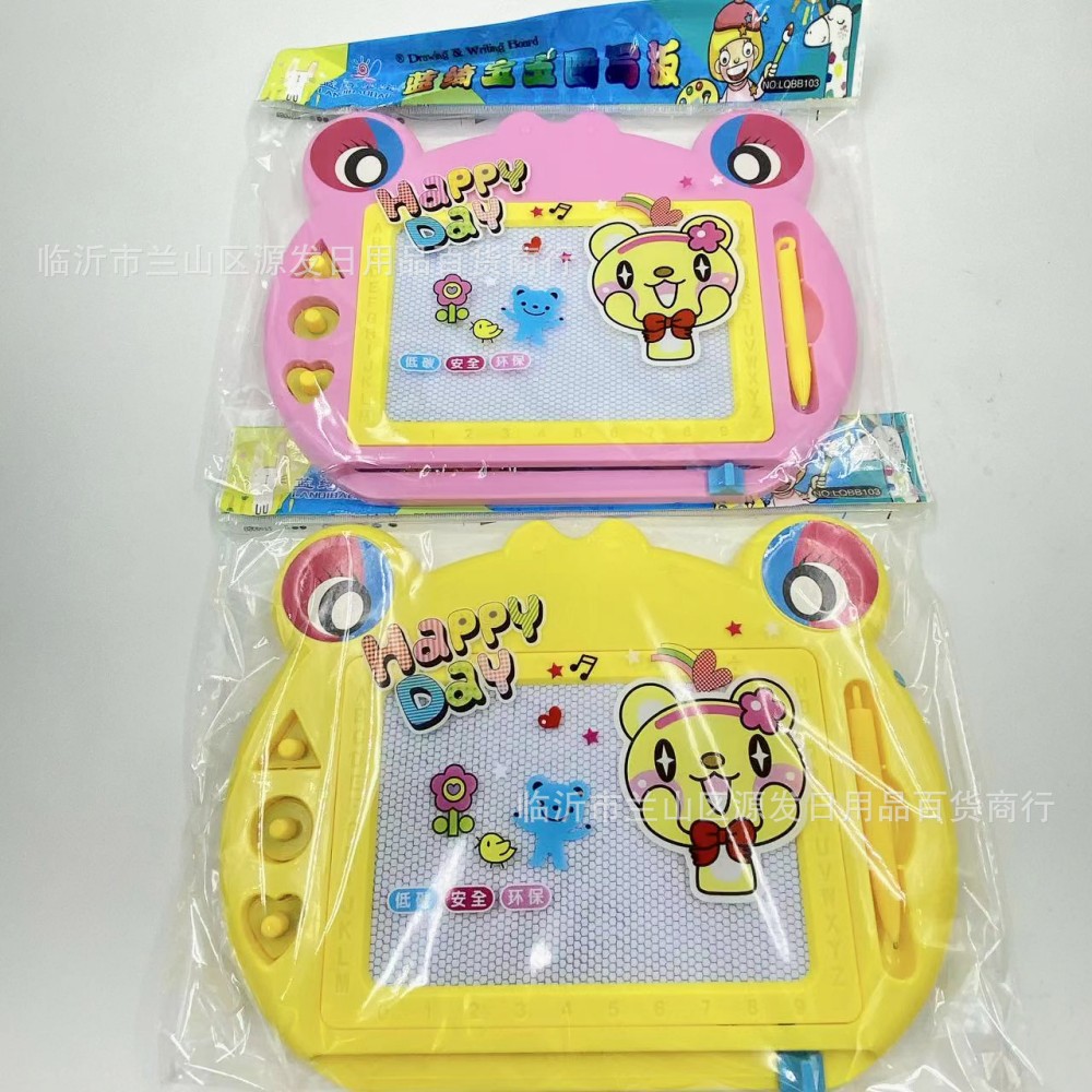 Tablero de dibujo magnético para niños tablero de color tablero de dibujo de escritura de dibujos animados puesto de graffiti de Color 2 yuanes tienda departamental papelería al por mayor