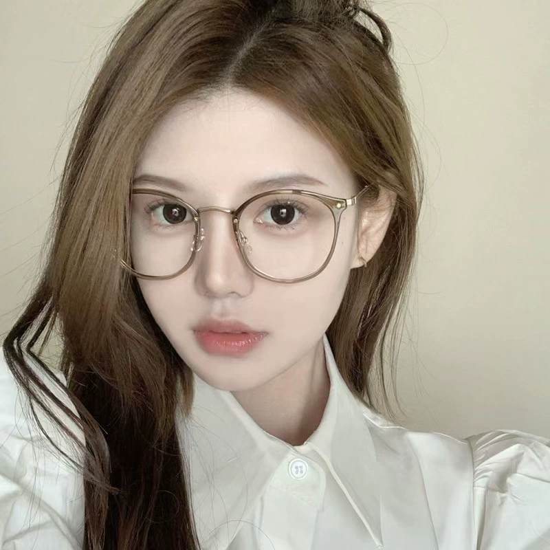 Glasses Anti -radiation Anti -Blu -ray Face Eyes Big Face Big Face Can Patients Pingguang Global Frame Men's Tide 9377