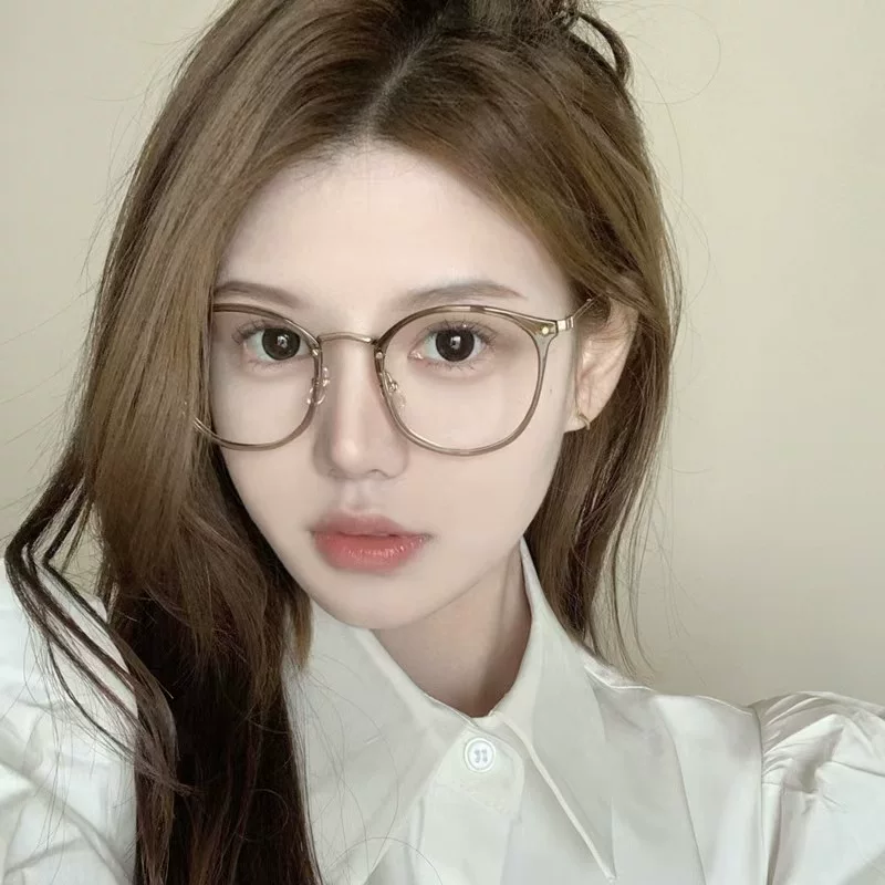 Glasses Anti -radiation Anti -Blu -ray Face Eyes Big Face Big Face Can Patients Pingguang Global Frame Men's Tide 9377
