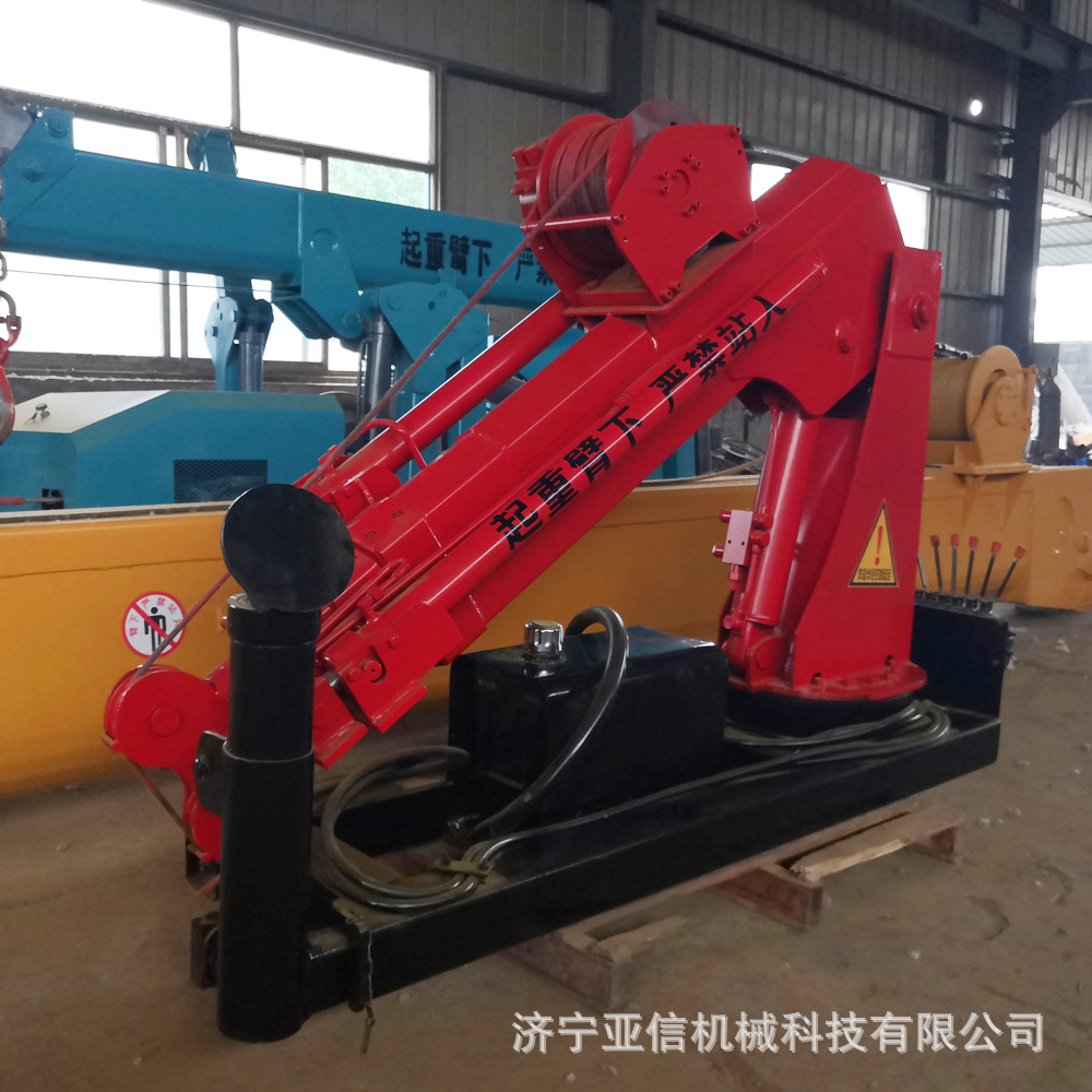 3吨车载折臂吊 货车加装液压伸缩臂折叠式随车吊起重机