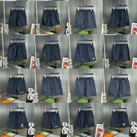 跨境D迪家 驴家潮流轻奢时尚高品质男女薄款内网印花潮牌百搭短裤