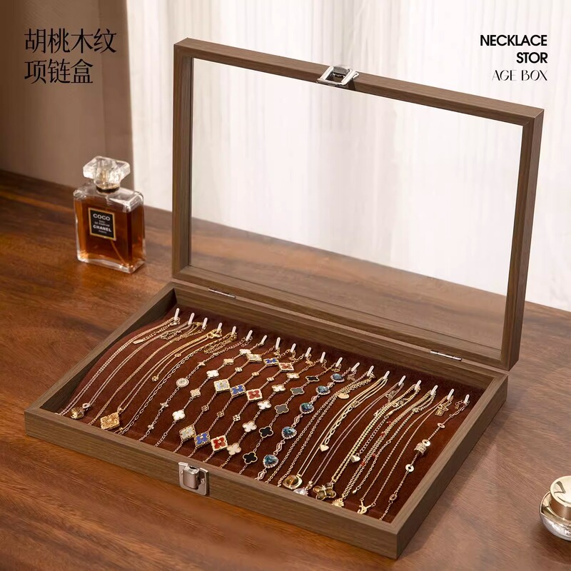 Necklace Bracelet Storage Artifact Anti-oxidation Jewelry Storage Box Large Capacity High-quality Wooden Jewelry Box