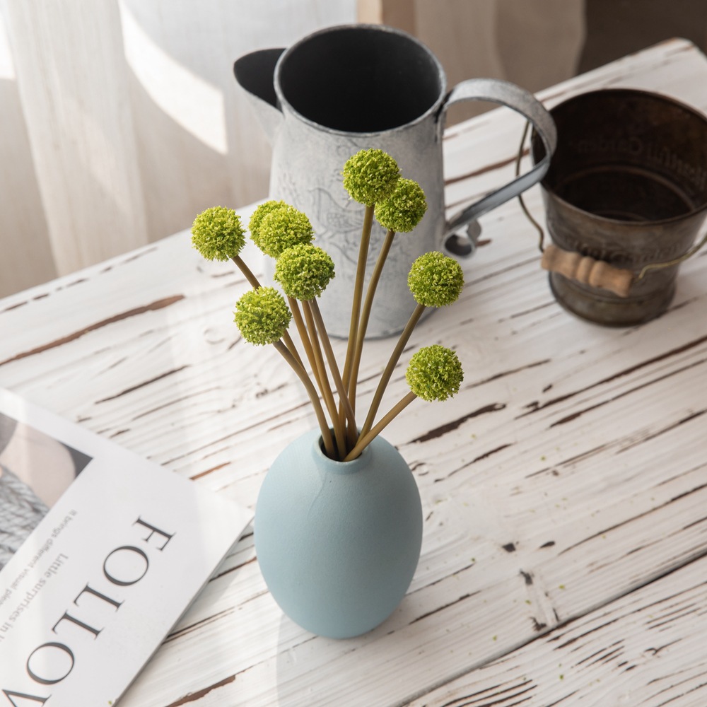 泡沫果仿真花廠家家居裝飾婚慶手捧花玫瑰花牆假花INS跨境MW25591