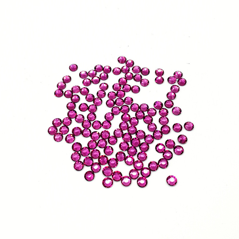 Color redondo taladro de fondo plano accesorios de ropa taladro de uñas accesorios taladro de vidrio DIY taladro de vidrio de color decoración manual