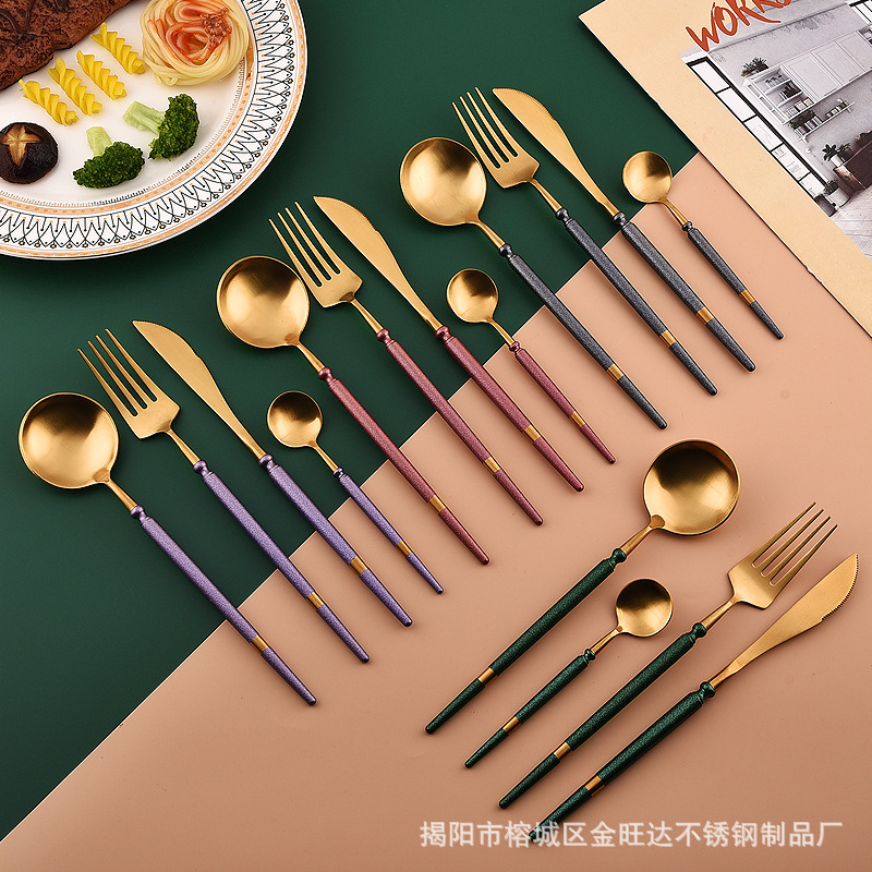 Portuguese A Knife, Fork And Spoon ScAndinAviAn Western SteAk Knife And Fork Dessert Coffee Round Spoon Fork PopulAr StAinless Steel TAblewAre Portuguese A Knife, Fork And Spoon ScAndinAviAn Western SteAk Knife And Fork Dessert Coffee Round Spoon Fork PopulAr StAinless Steel TAblewAre