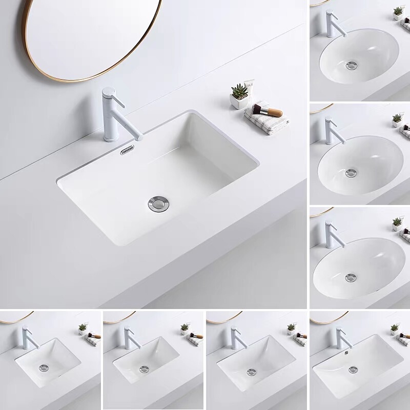 Ceramic Undercounter Basin Wash Basin Hotel Bathroom Home Outdoor Outdoor Wash Basin Size Manufacturer Wholesale