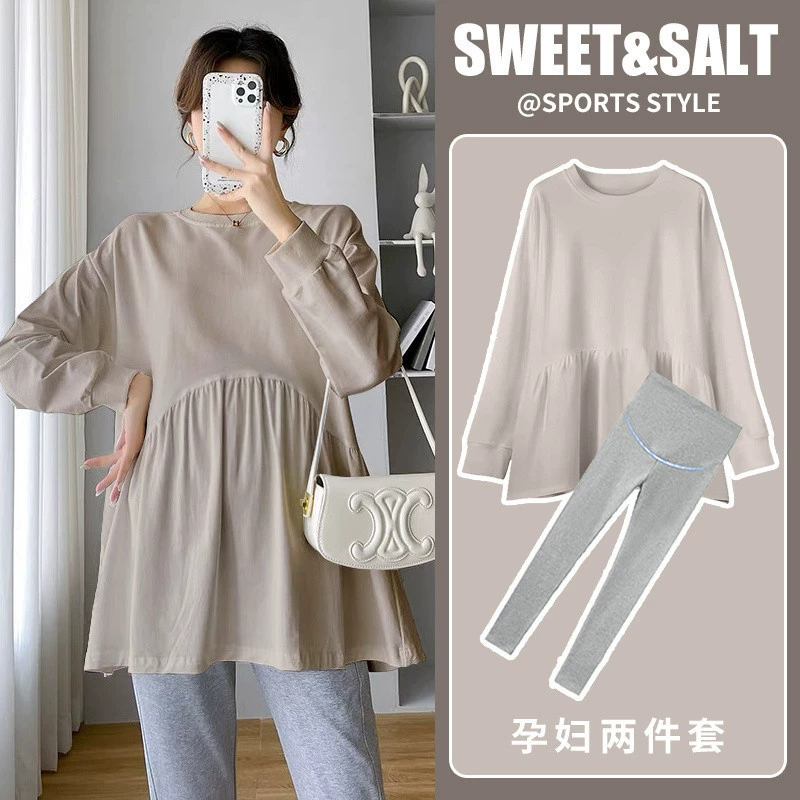 Осеннее термобелье, комплект, толстовка для отдыха, oversize