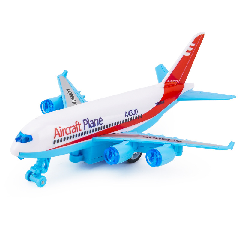 Modelo de avión inercial para niños simulación de juguete Tire hacia atrás helicóptero avión de pasajeros niño coche de juguete inercial coche al por mayor