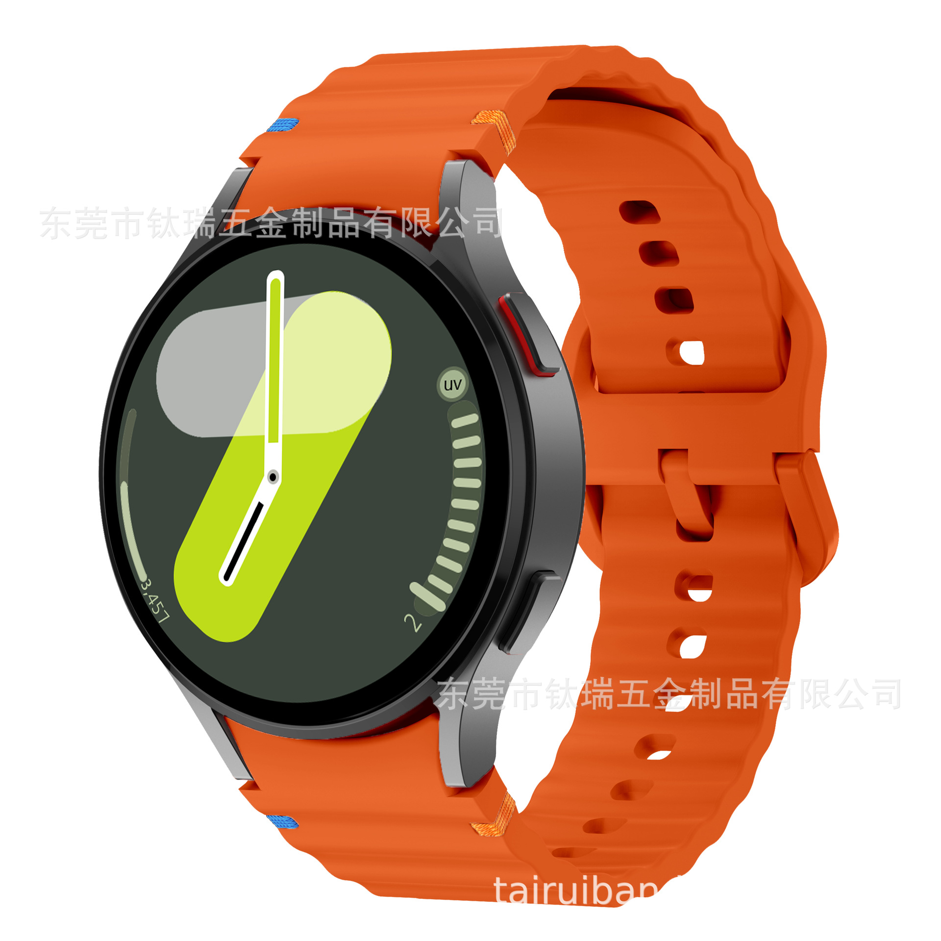 Applicable to the official Galaxy watchFE/6/5/4 with wavy seam silicone strap of Samsung Watch 7 undefined