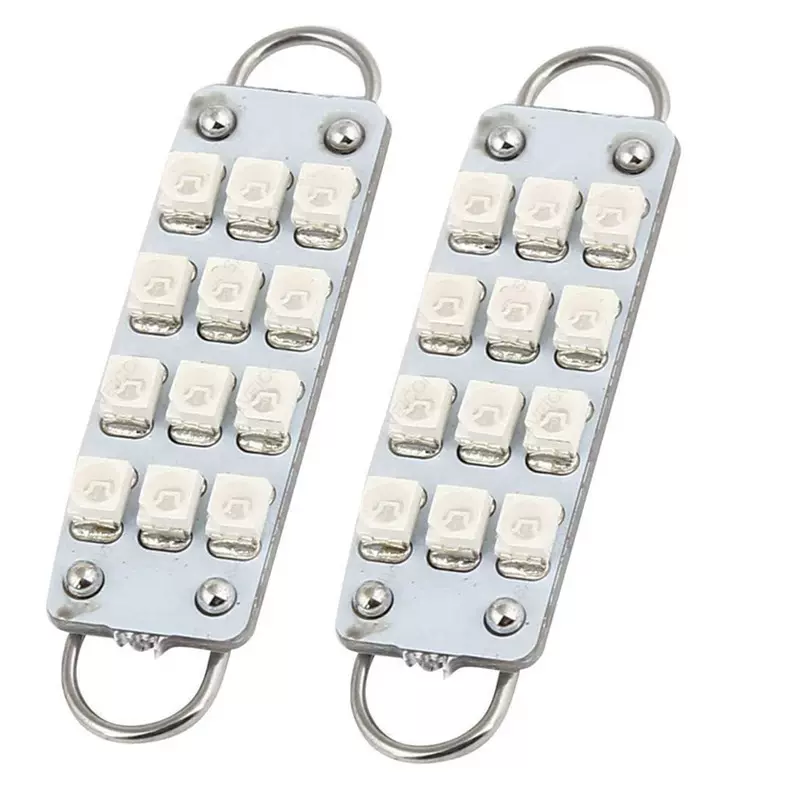 海外仓货源双尖灯loop44MM小灯LED12SMD35282835牌照灯跨境热销