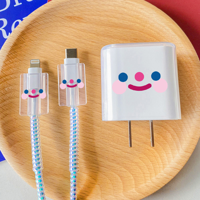 삼성 25w-blush 웃는 얼굴-머리 커버 라인 커버 2 1 m 레이저 화이트 로프