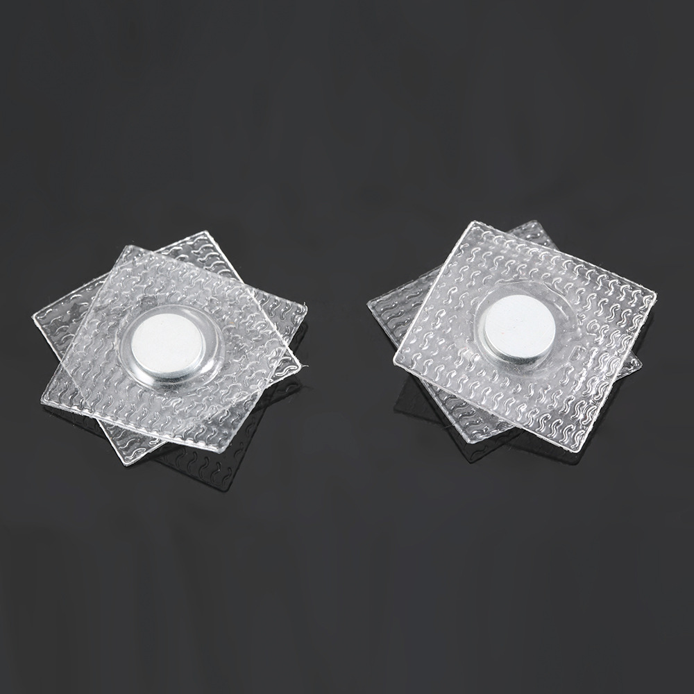 包胶D10*2MM双面磁吸扣PVC防水磁扣服装强力隐形磁铁扣吸铁石暗扣