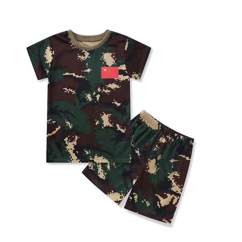 Children's Frog Suit Camouflage Suit Kindergarten Primary and Secondary School Quick-Drying Military Training Summer Camp Outdoor Development Suit Jt-56 Children's Frog Suit Camouflage Suit Kindergarten Primary and Secondary School Quick-Drying Military Training Summer Camp Outdoor Development Suit Jt-56