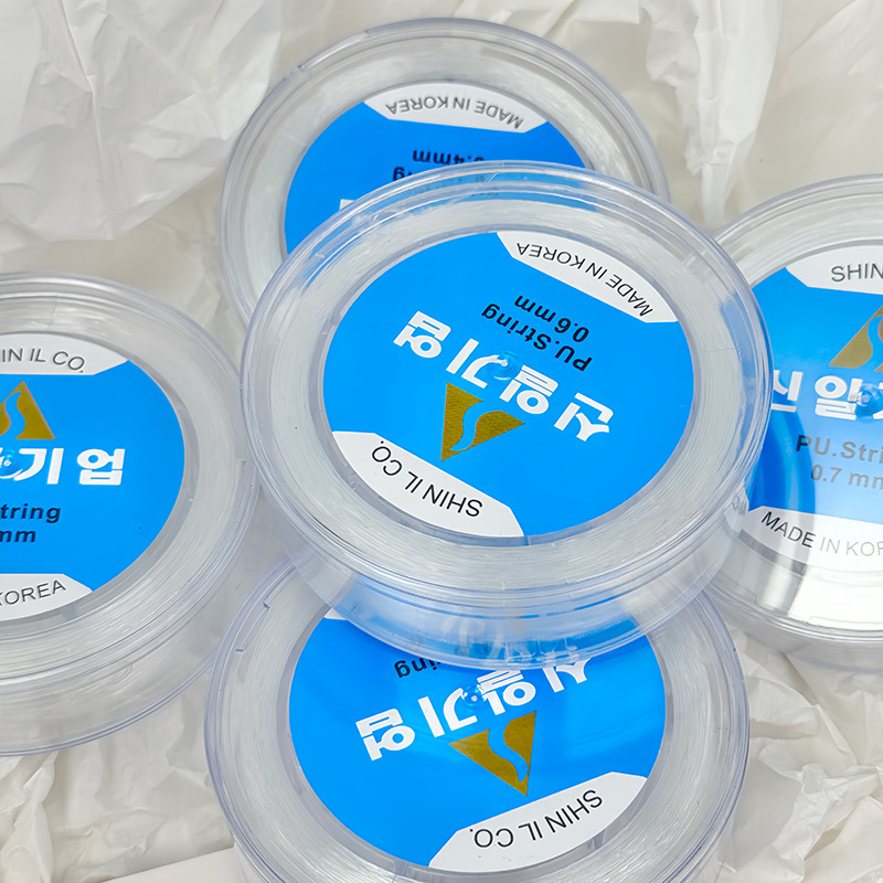 [boxed] South Korea imported elastic line DIY elastic rope crystal beaded transparent pull bracelet elastic line