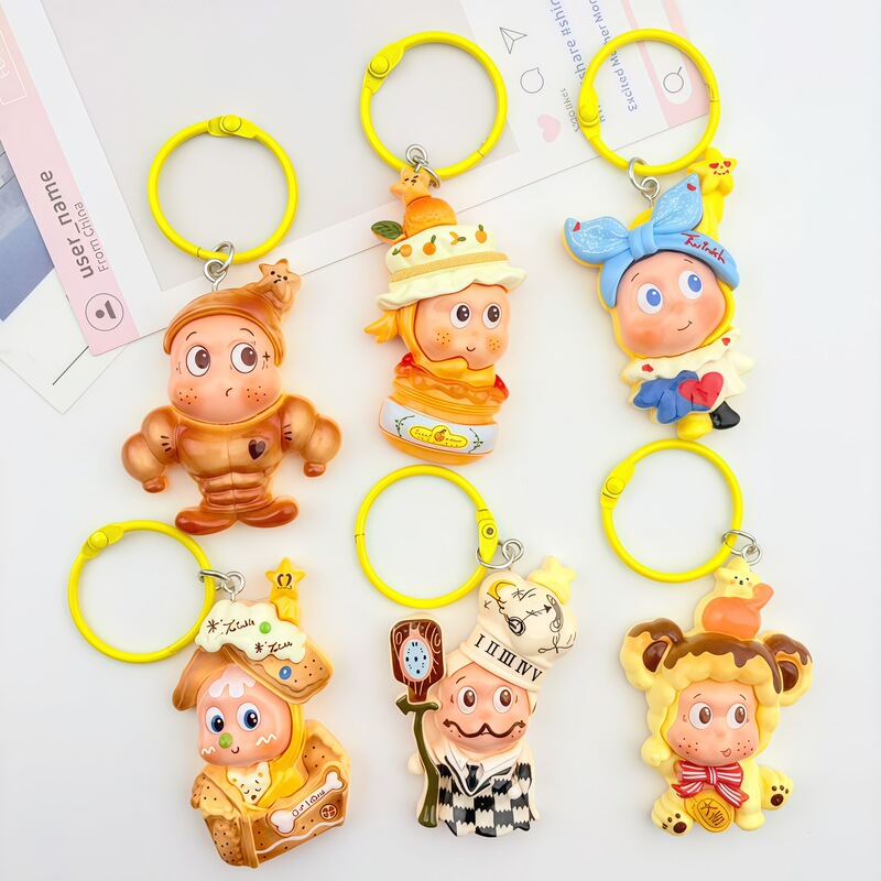 Cartoon Large Cross-Dressing Star Man Keychain Pendant Creative Girl Bag Pendant Backpack Accessories Couple Gift