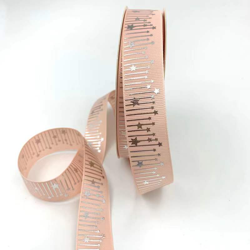 2,5 cm Meteor Hot Fix plata dorado hilo cinta bandeja de la barra cinta de la flor caja de regalo cinta de la torta en la acción