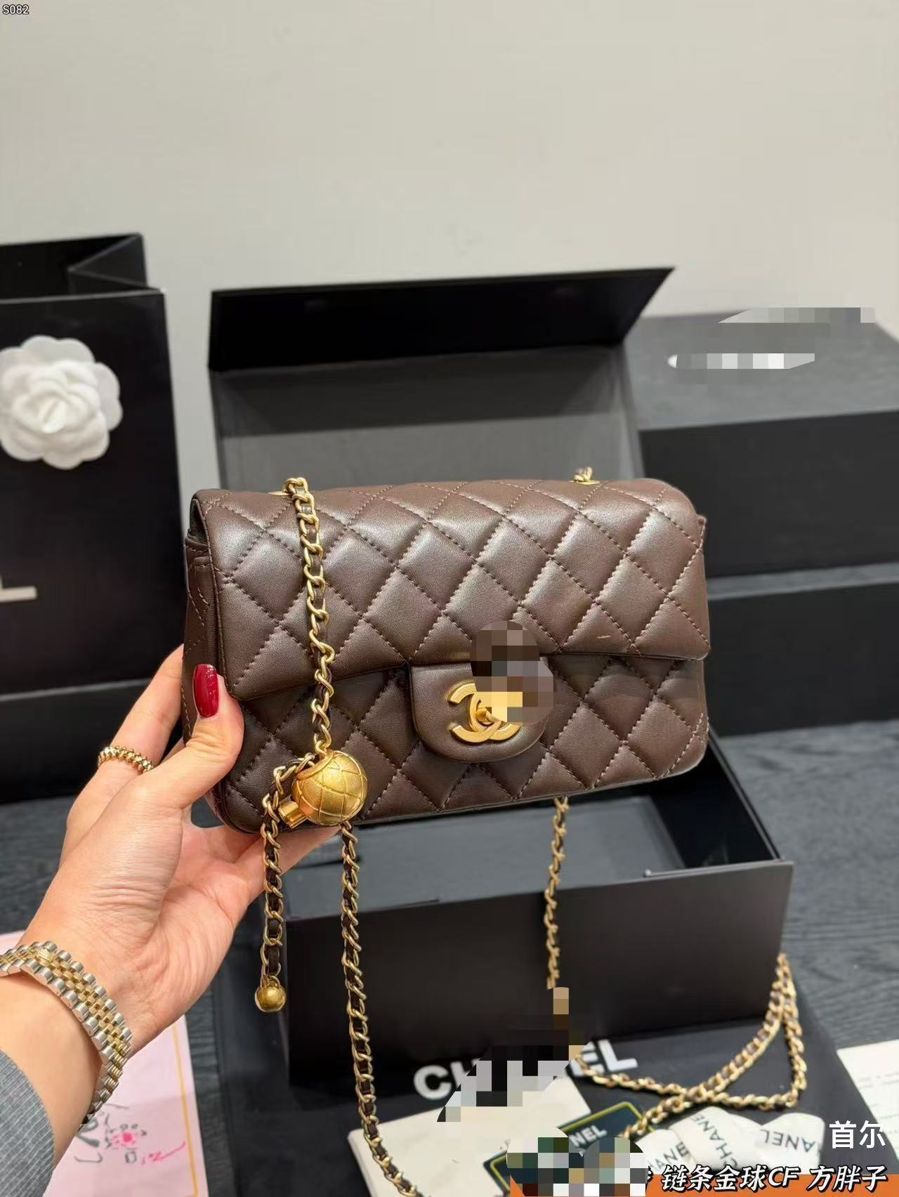26 New Fashion Trendy Versatile Solid Color Quilted Chain Chanel-Style Women's Bag Single Shoulder Crossbody Underarm Bag Wholesale Dropshipping