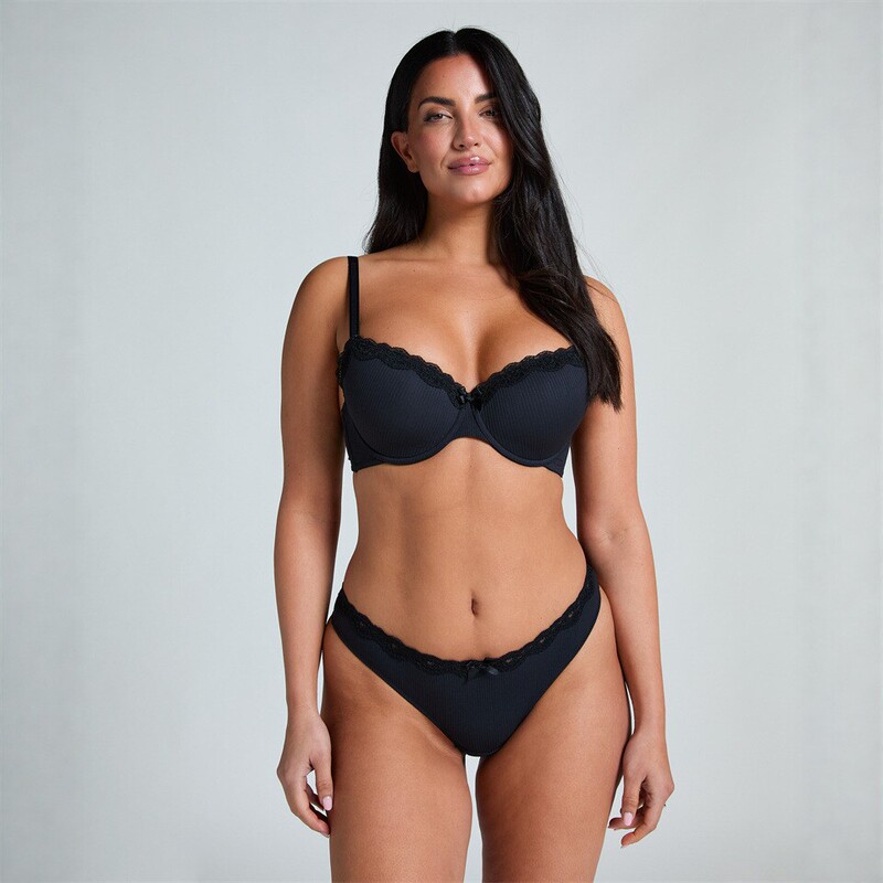 Original Foreign Trade Dutch Hkm Thin Bra Set, Smooth Surface, Push-Up, Comfortable, Simple Lingerie Set