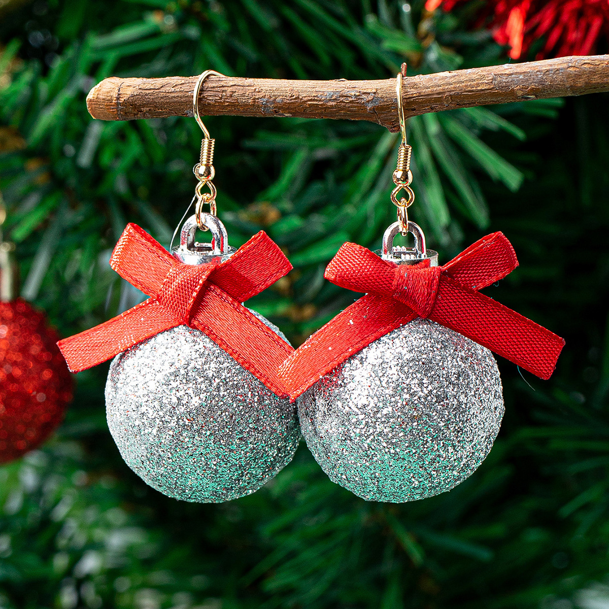 Drop Earrings Classification 1 Pair Quantity 1 Pair Christmas Simple Style Classic Style Geometric Alloy Drop Earrings