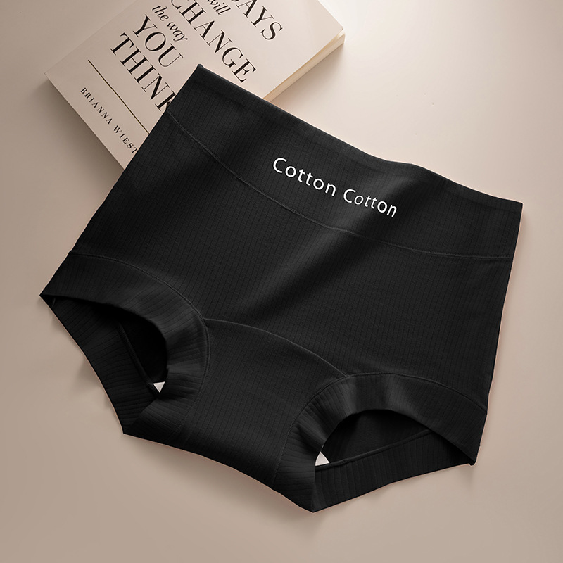 50 bragas de algodón a rayas, entrepierna de algodón puro, entrepierna antibacteriana, 10A, entrepierna larga, estilo deportivo, gran tamaño, bóxer pequeño para mujer