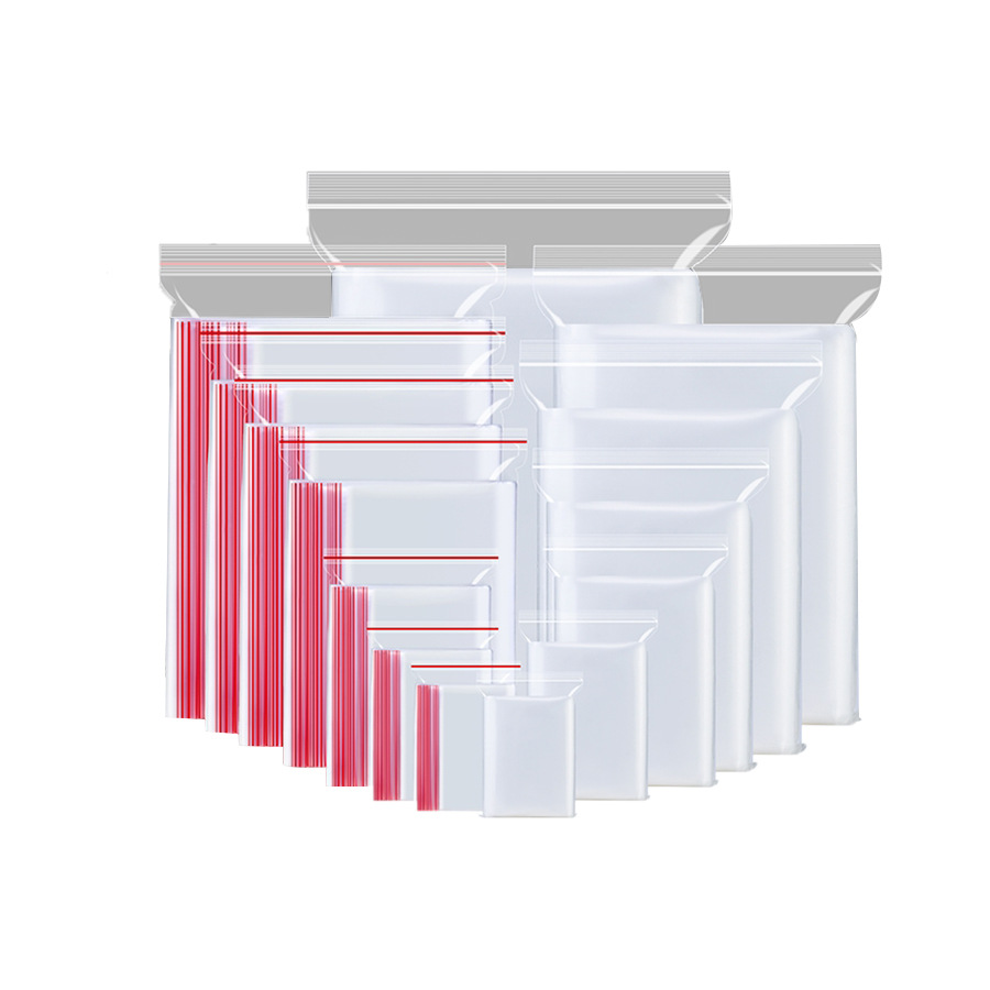 En stock pe ziplock bolsa grande al por mayor bolsa sellada transparente bolsa de plástico bolsa de hueso pe bolsa de embalaje bolsa de plástico sellada