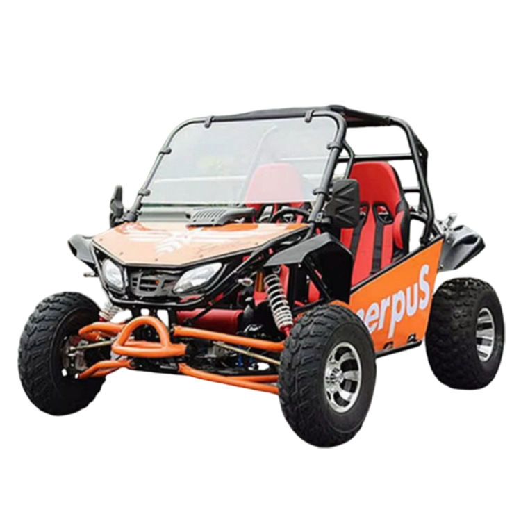 Todo terreno ATV cuatro ruedas motocicleta todoterreno 200cc versión de combustible adulto doble tubo de acero kart
