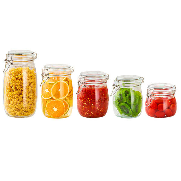 Sealed storage jar food grade pickled wine glass jar household tea…