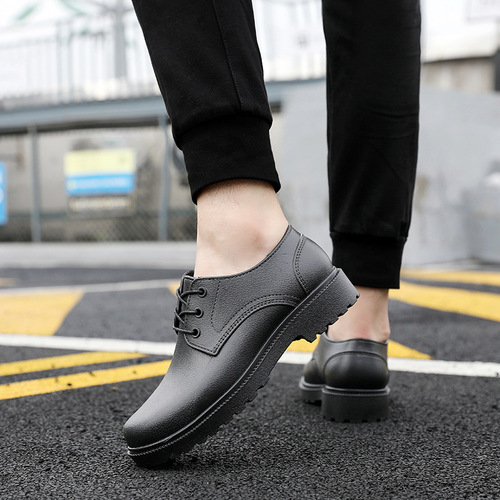 Men's Low-Top Fashion Water Shoes for Spring and Summer Outdoor Wear, Waterproof and Non-Slip, Car Wash, Kitchen, Chef Work Rain Boots