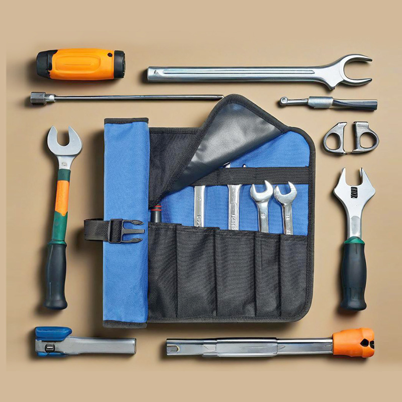 Bolsa de rollo ajustable multipropósito de tela de Oxford bolsa de almacenamiento anti-caída al aire libre bolsa de herramientas kit