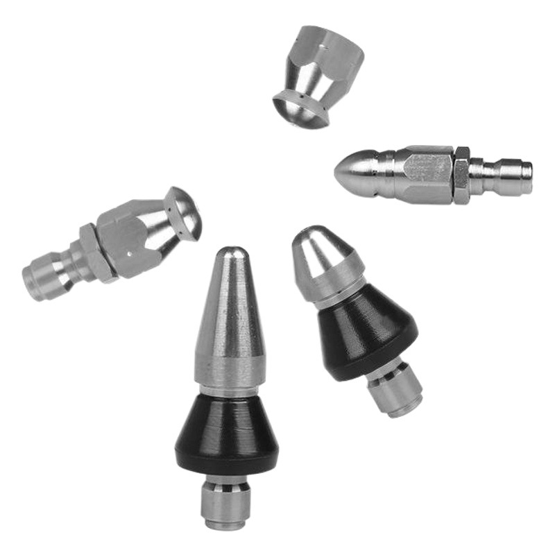 Accesorios para máquinas de limpieza transfronterizas Boquilla del diablo de alta presión Limpieza municipal Tuberías de alcantarillado Limpieza Agua de limpieza Pulverizador de ratón