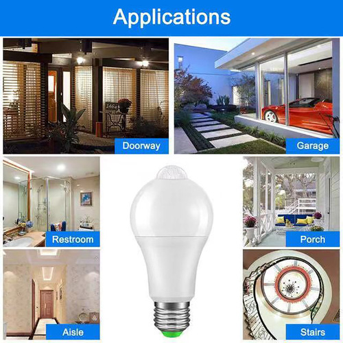 Smart light bulb radar induction light bulb led infrared human body induction light bulb e27 voice controlled PIR induction light bulb