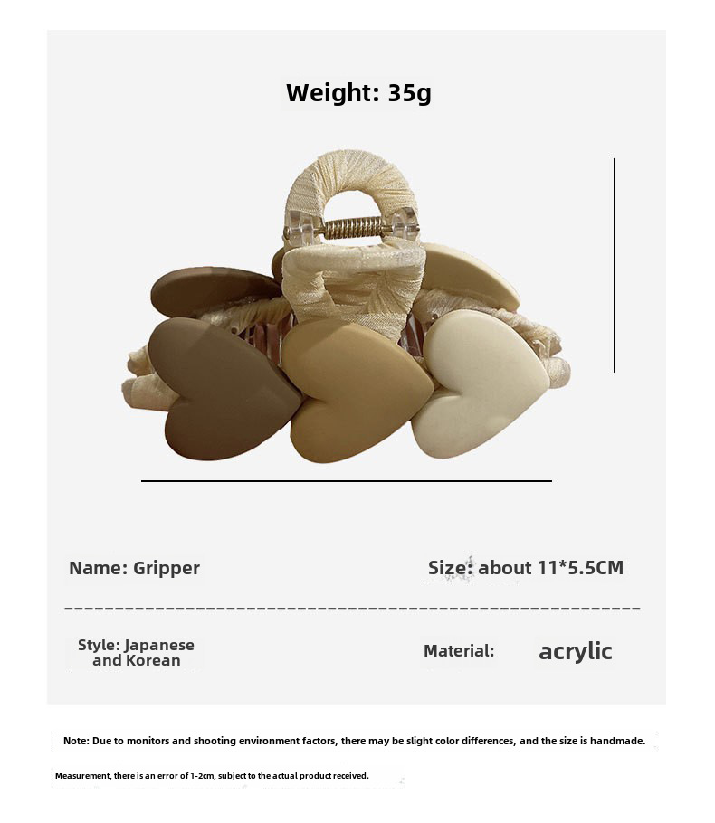 Celebrità online stile coreano sfumato amore schiena testa temperamento femmina forcina estate semplice dolce tutto-fiammifero squalo clip presa_voghion.com