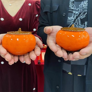 Engagement Persimmon Ornaments Persimmon Jar Engagement Ceremony Supplies Wedding Candy Box Wedding Candy Box Gift Box Small Ornaments