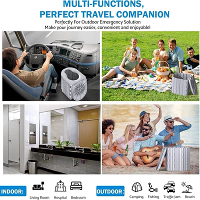 Mobile Car-Mounted Commode, Suitable for, Kempinq və səyahət