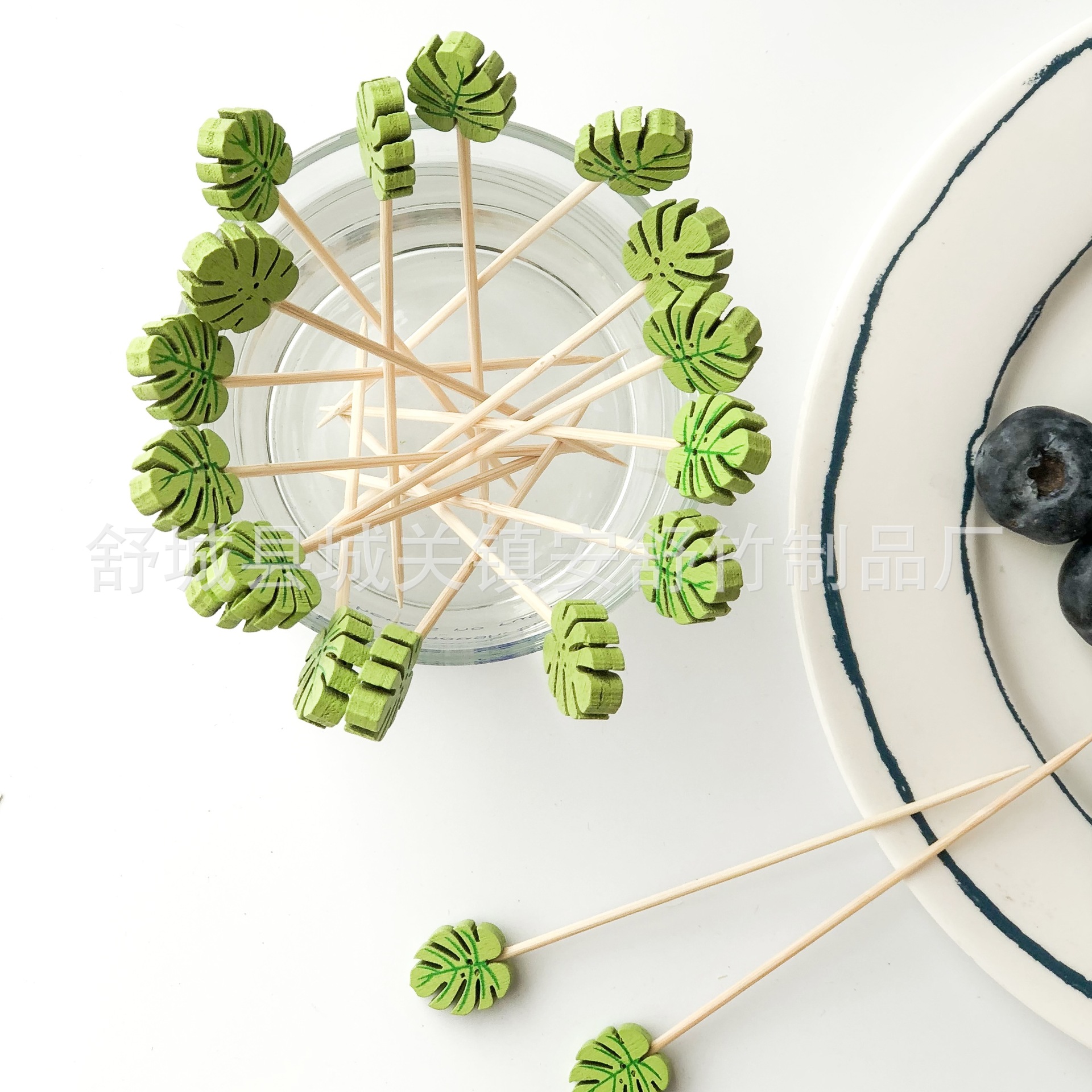 100 branches/turtle back lobe Disted skewers, fruit signature fruit skewers, bamboo stick snacks signed bamboo foreign trade cross -border supply 3