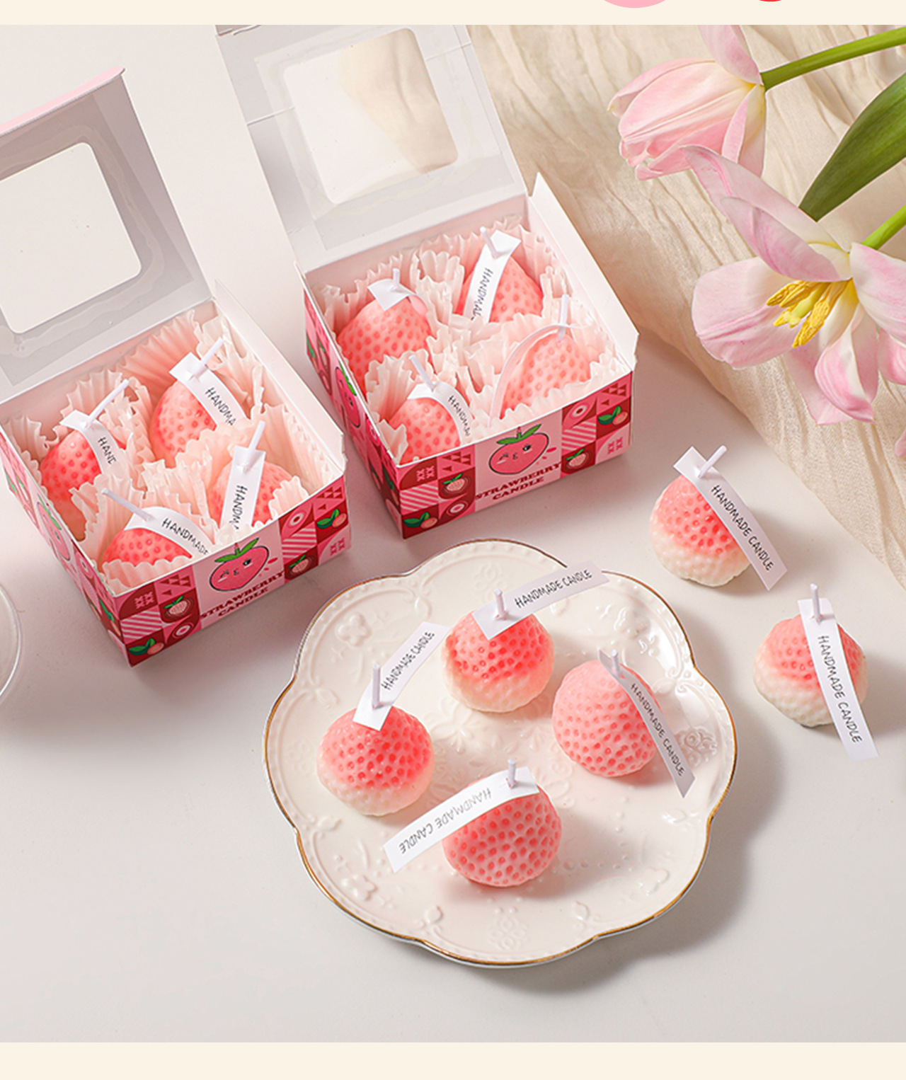 Soybean Mixed Wax Material Cute Strawberry Soybean Mixed Wax