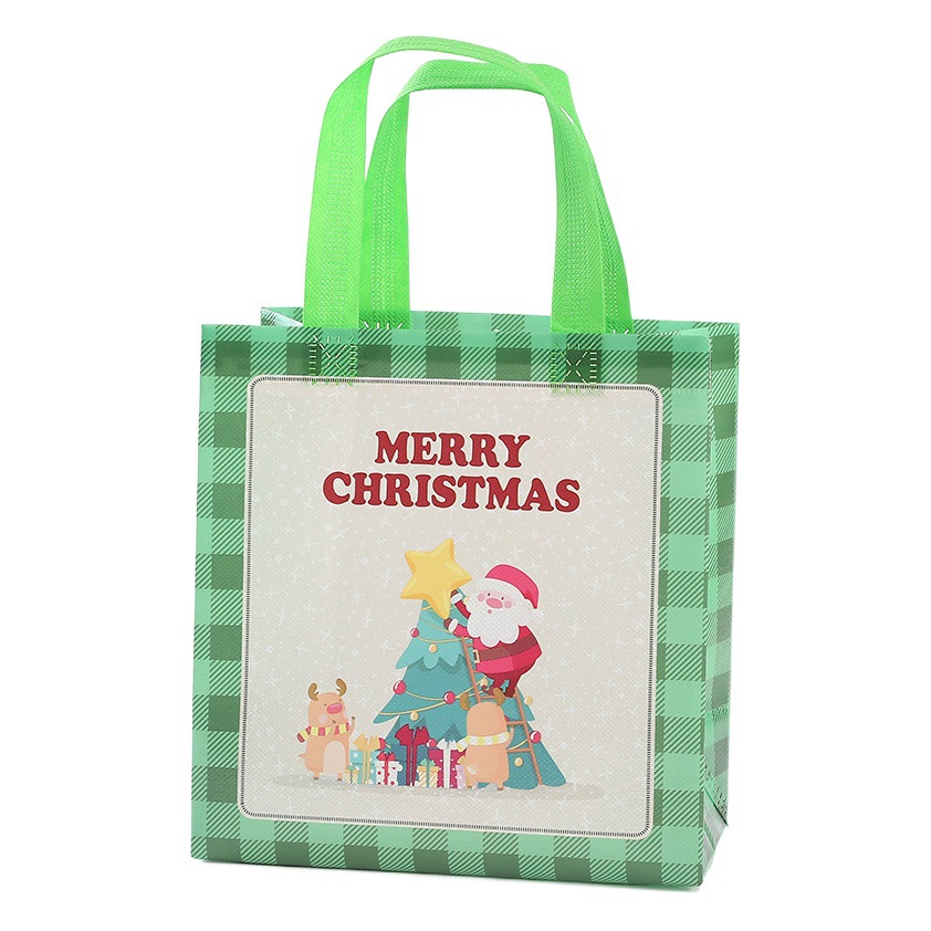 Bolsa de regalo de Navidad transfronteriza bolsa no tejida bolsa de regalo de actividad de Nochebuena lindo regalo de Navidad de dibujos animados
