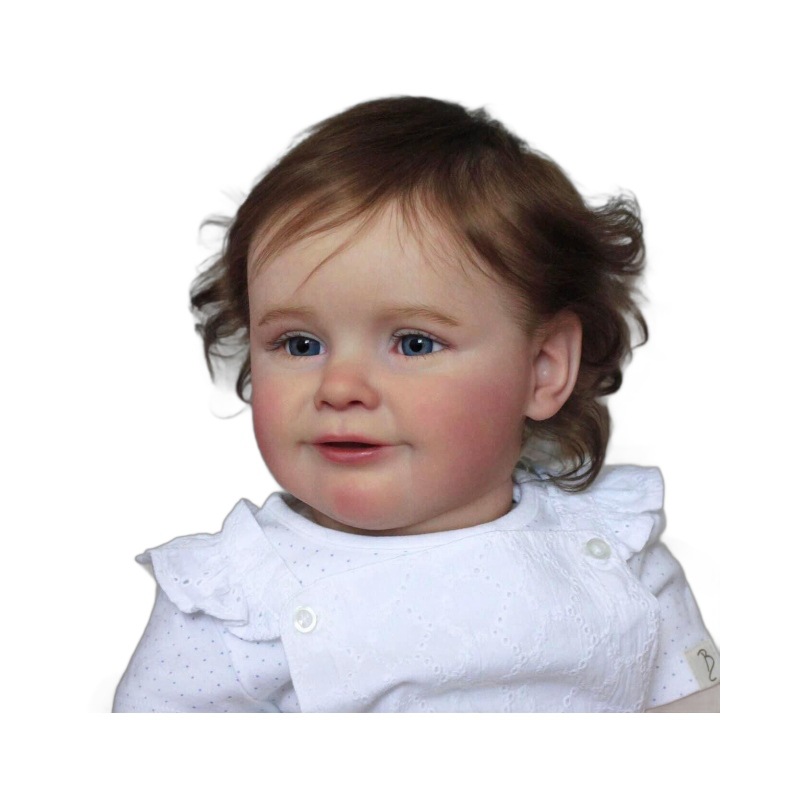 Entrega de una sola pieza de la fuente fronteriza de Zoe de la muñeca del bebé de la simulación 24-inch