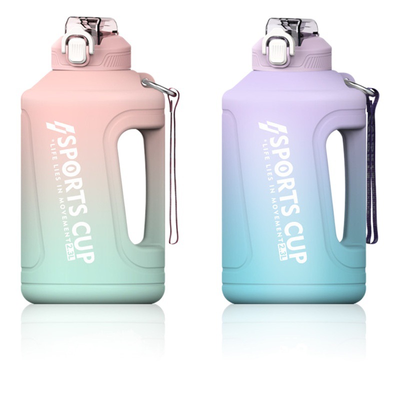 Taza de plástico deportes Dunton cubo taza de agua de verano gran capacidad hervidor de agua gimnasio espacio Taza de paja taza de regalo taza de impresión