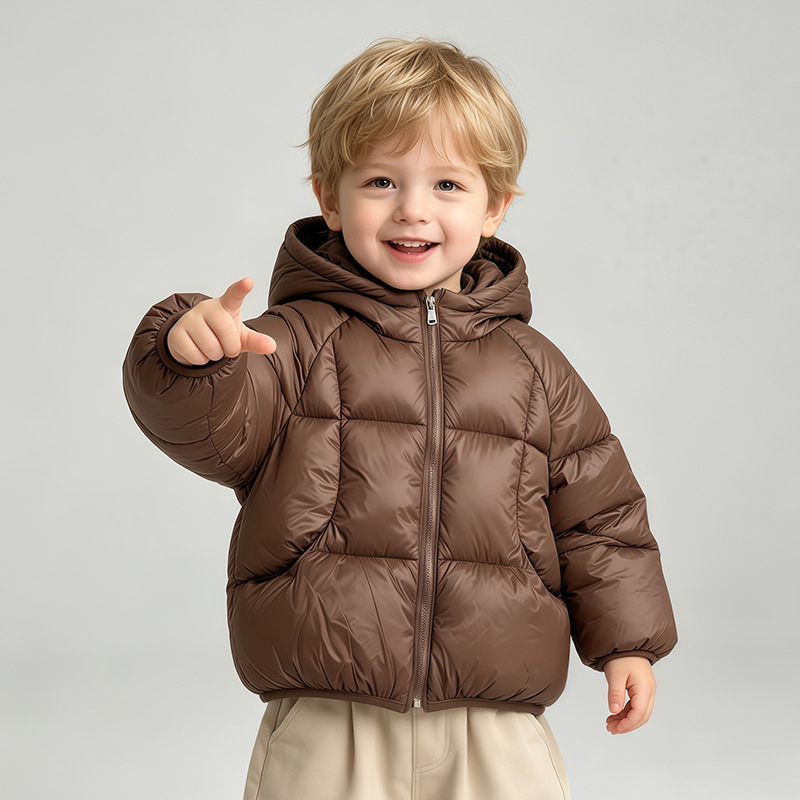 2026 nuevo abrigo de invierno para niños ropa de algodón de invierno ligera y delgada ropa de algodón de invierno gruesa ropa de algodón corta