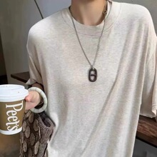 猪鼻子乌木项链链条吊坠长款毛衣链秋季新款气质百搭配饰女款项饰