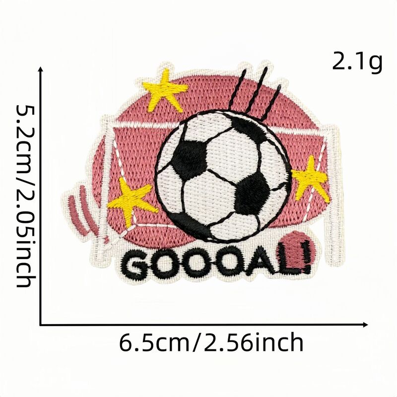 新しい漫画サッカースポーツ刺繍布ステッカーカラー落書きパッチコンピュータ刺繍衣類アクセサリー在庫卸売|undefined