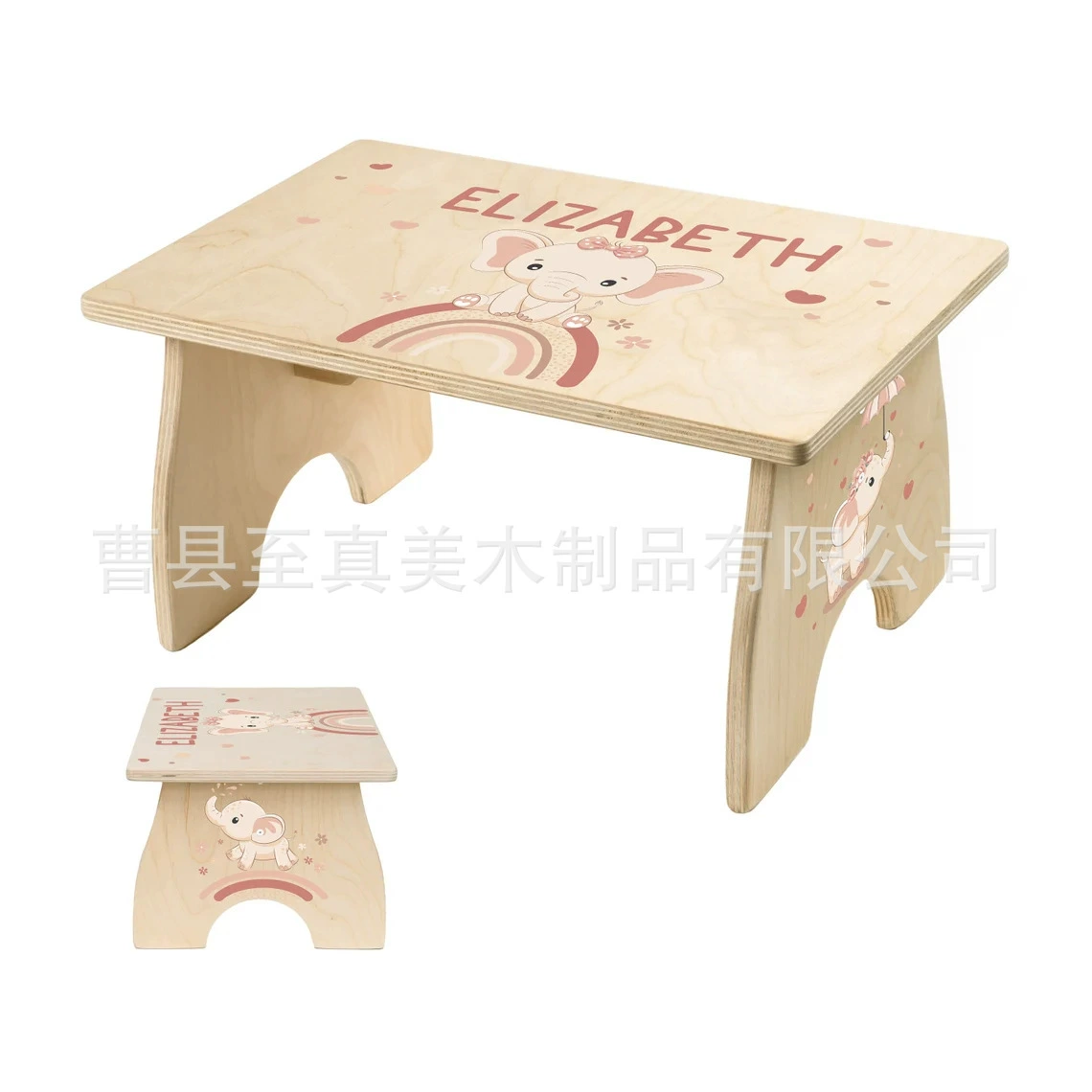 Домашний деревянный простой детский стул многофункциональная ванная комната для мытья рук